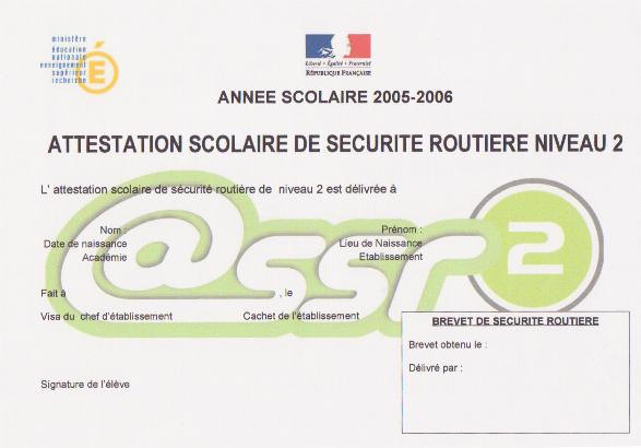 Education à la sécurité routière à l’école